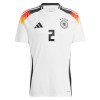 Camisola Alemanha Antonio Rudiger 2 Homen Equipamento 1ª Euro 2024